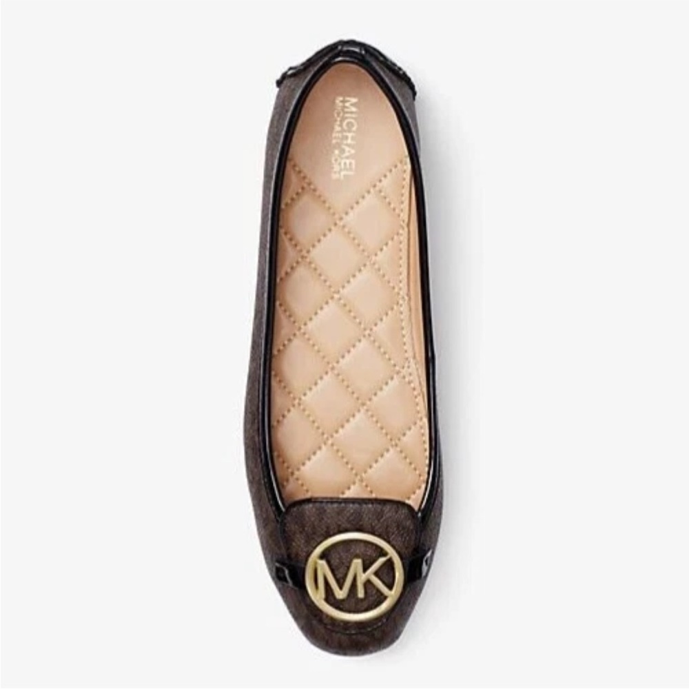 NIB Michael Kors Lillie Moc Flat Women's 9 Brown Leather
Slip on Shoes